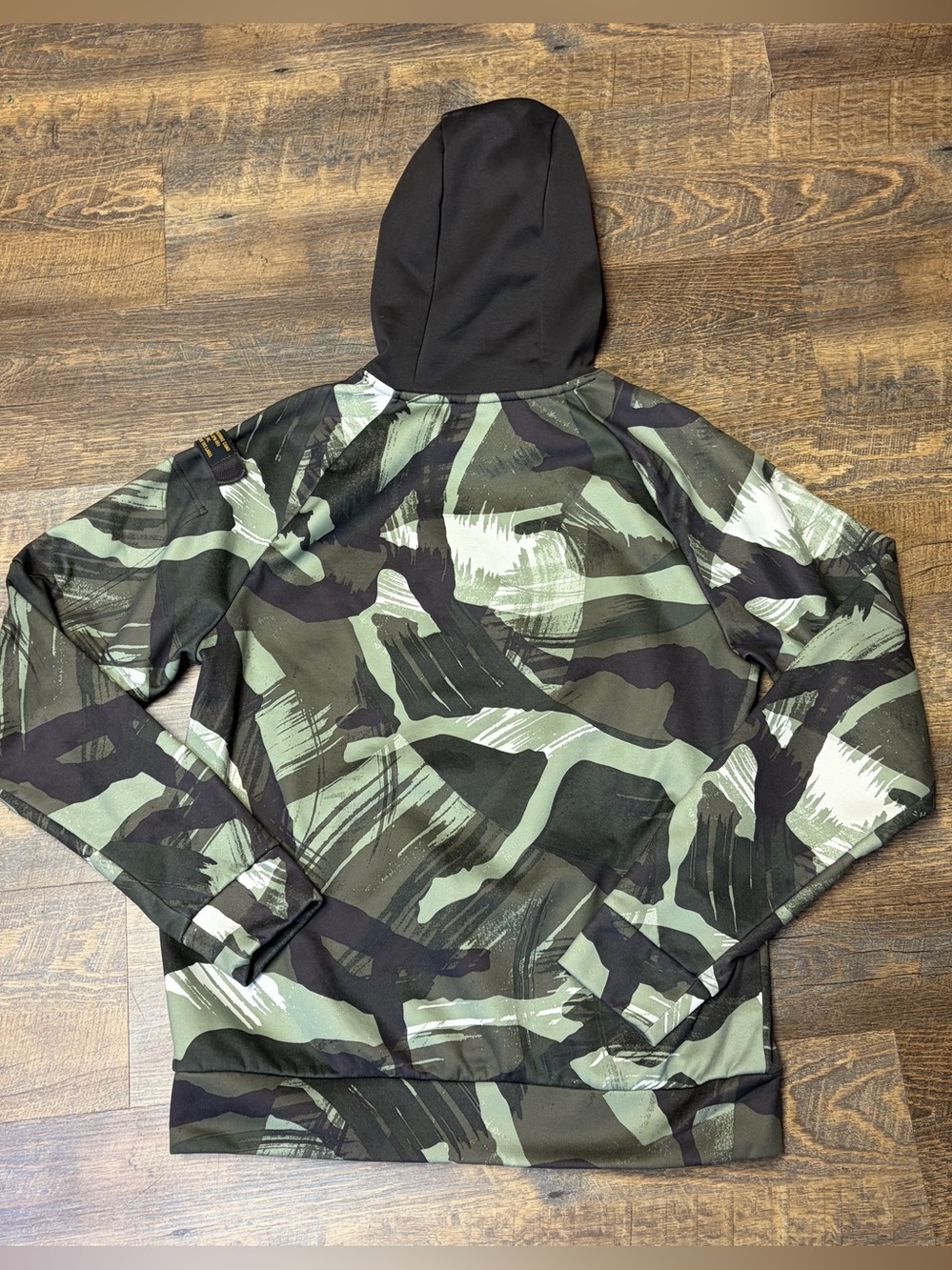 Nike Therma-FIT Cascade Brushstroke Camo Hoodie Mens Small Green Brown Tactical - Picture 13 of 13